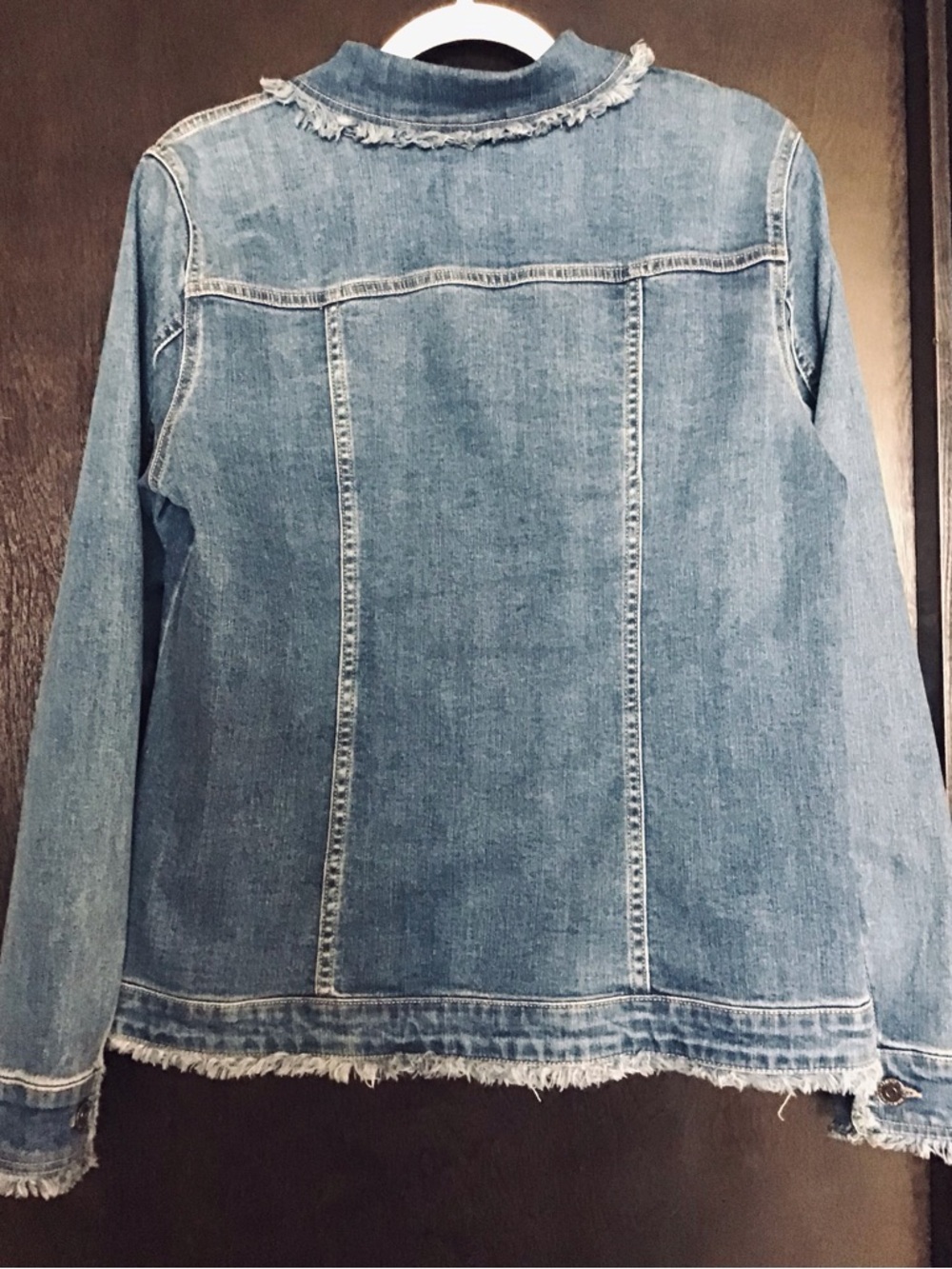 Susan Graver Dark Blue Denim Jacket - Picture 5 of 8
